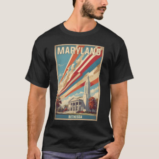 Camiseta Bethesda Maryland Usa Viagens vintage Turismo