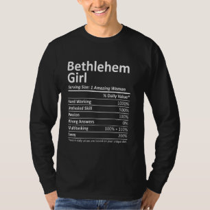 Camiseta Bethlehem Girl Pa Pensilvânia Funny City Home Roo