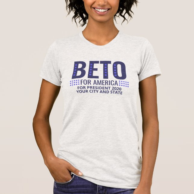 Camiseta Beto 2020 para o presidente Personalized (Frente)