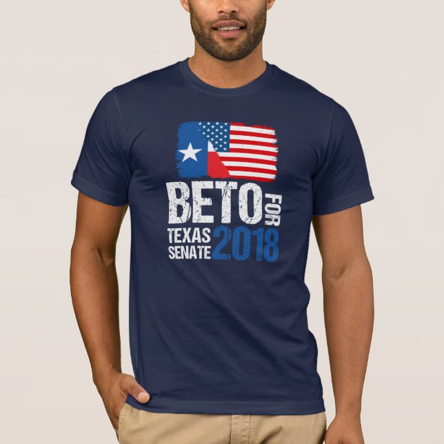 Camiseta Beto O'Rourke para o Senado de Texas em 2018 (Frente)