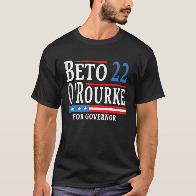 Camiseta Beto O'Rourke Pelo Governador 2022 Beto For Texas  (Frente)