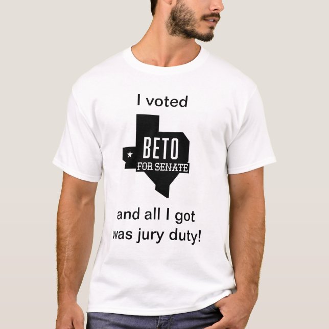 Camiseta Beto votado obteve o dever de júri (Frente)