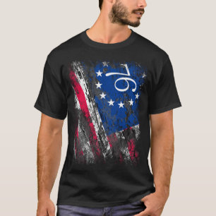 Camiseta Betsy Ross Flag 1776 Patriótico 4 de julho