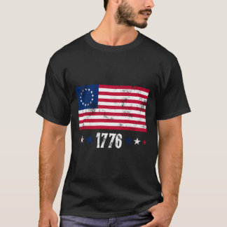 Camiseta Betsy Ross Flag 1776 Stars And Stripes Vintage Res