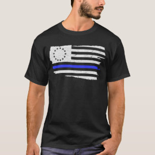 Camiseta Betsy Ross Flag Thin Blue Line