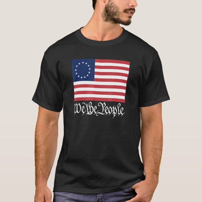 Camiseta Betsy Ross Flag We The People (Frente)