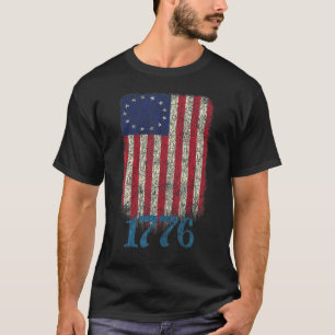 Camiseta Betsy Ross Shirt 1776 American Patriot Flag Design