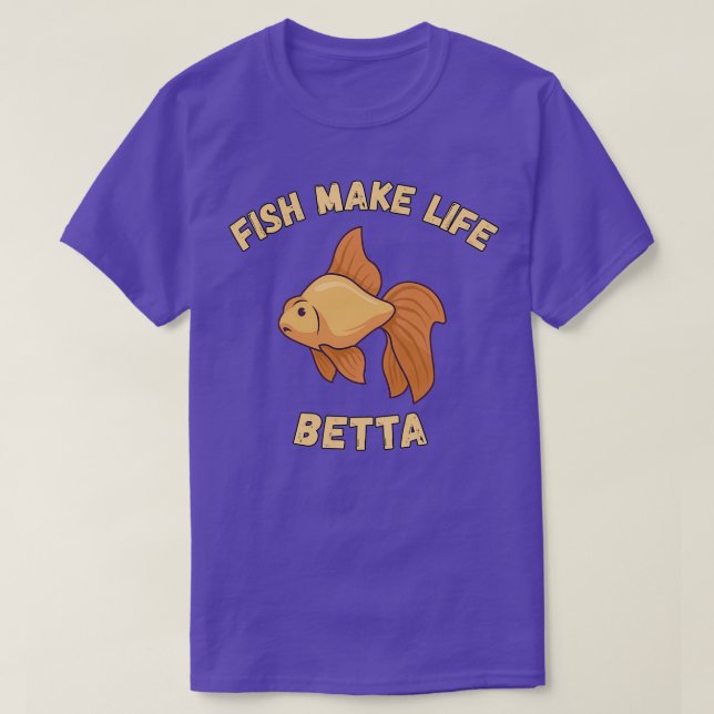 Camiseta Betta Fish Aquarium para Aquários (Frente do Design)