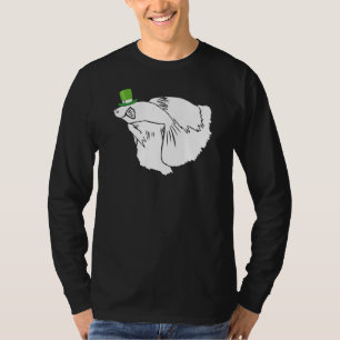 Camiseta Betta Fish Leprechaun Rua Irlandesa Dia Patrick