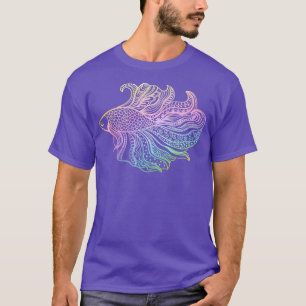 Camiseta Betta Fish Pastel Rainbow