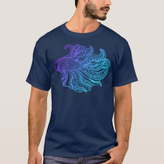 Camiseta Betta Fish PurpleCyan