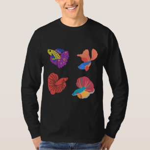 Camiseta Betta Fish Siamese Fighting Fish Fighar Aquar