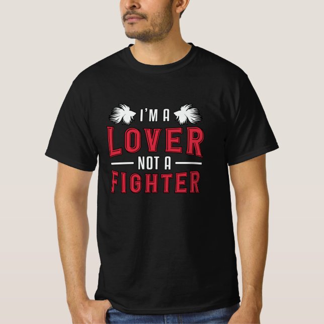 Camiseta Betta Fish... sou um sobrenatural, não um peixe de (Frente)