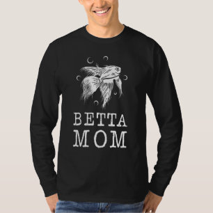 Camiseta Betta Mãe Aquarium Aquarium Água Peixes Mamãe Mãe