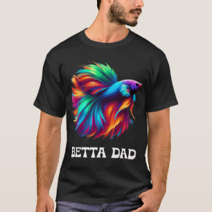 Camiseta Betta Pai - Vibrante Peixe Betta para Amantes de B
