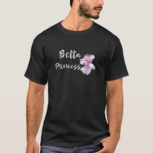 Camiseta Betta Princesa Peixe Combatente Siames Betta Splen (Frente)