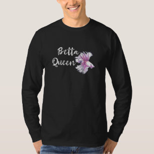 Camiseta Betta Queen Siamese Lutando Peixes Betta Splendens