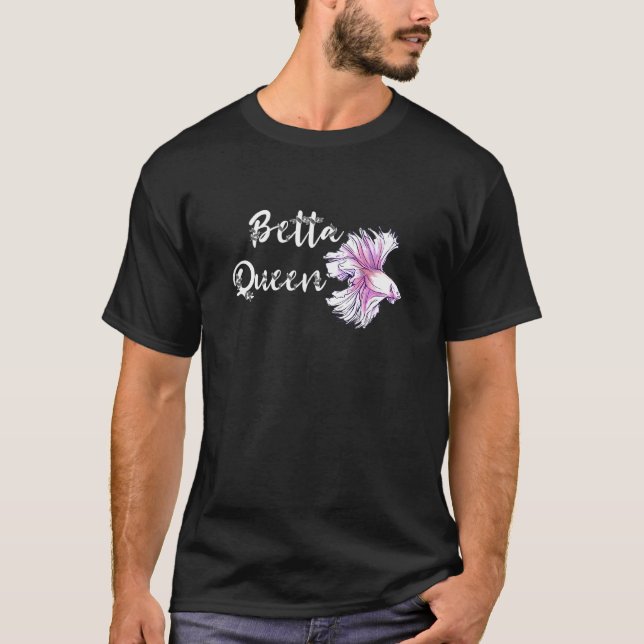 Camiseta Betta Rainha Peixe de Combate Siames Betta Splende (Frente)