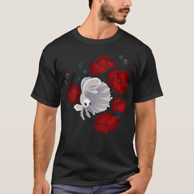 Camiseta Bettas E Poppies (Frente)