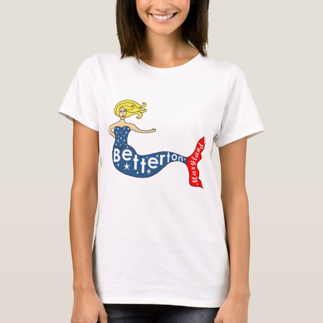 Camiseta Betterton, sereia de Maryland (Frente)
