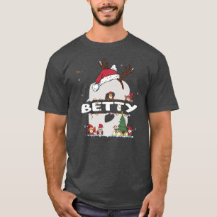 Camiseta Betty Christmasw Betty Name para o Natal engraçado