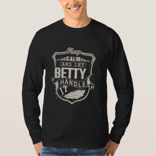 Camiseta Betty First Name Shirt Betty Name Aniversário
