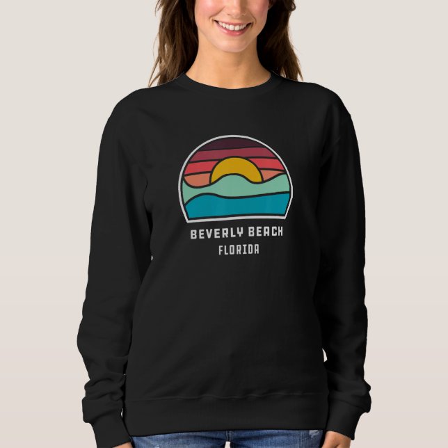 Camiseta Beverly Beach Florida Cool Minimalist Ocean Wave (Frente)