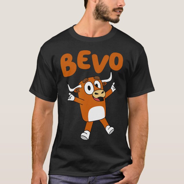 Camiseta Bevo Longhorn Bull Engraçado Cartografia Para Cria (Frente)