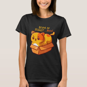 Camiseta Bevor Du Fragst Nein Funny Sayings Cats Graphic C
