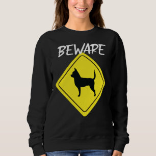 Camiseta Beware Chihuahua - Sinal