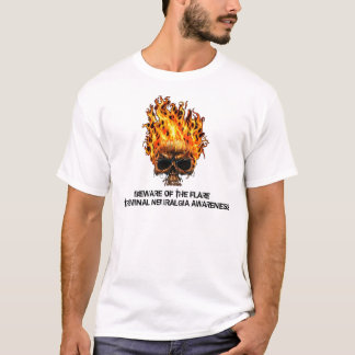 CAMISETA BEWARE DA CONSCIÊNCIA DO NEURALGIA DE TRIGEMINAL