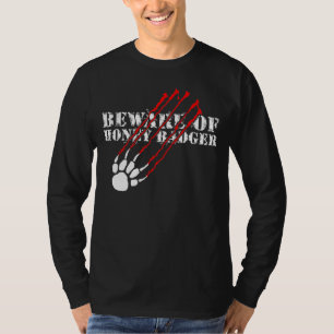 Camiseta Beware do texugo de mel