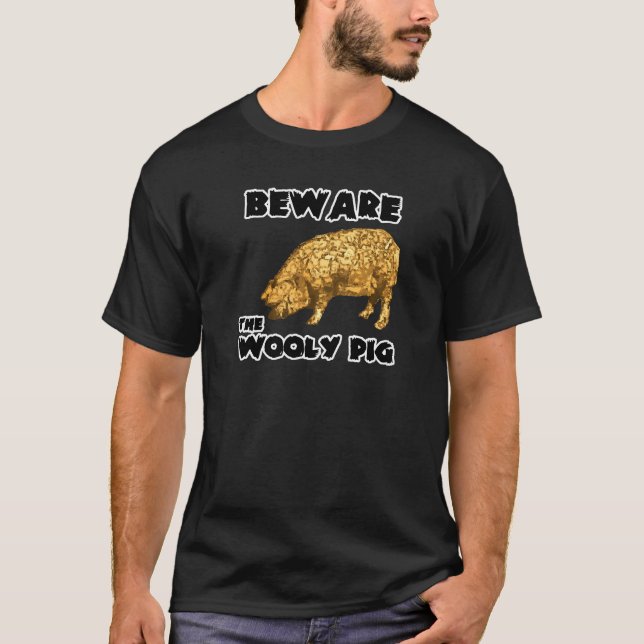 Camiseta Beware o porco lanoso (Frente)