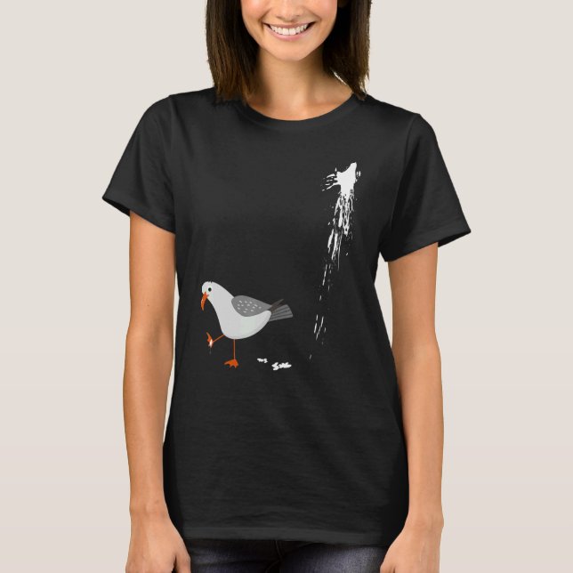 Camiseta Beware Seagull Albatros Bird Crack Gull Beach Bir (Frente)