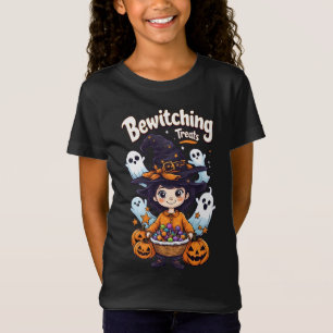 Camiseta Bewitching Treats:Um Doce e Doido Halloween