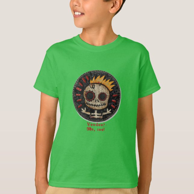 Camiseta Bewitching Voodoo Doll Playfull Spooky & Na moda (Frente)