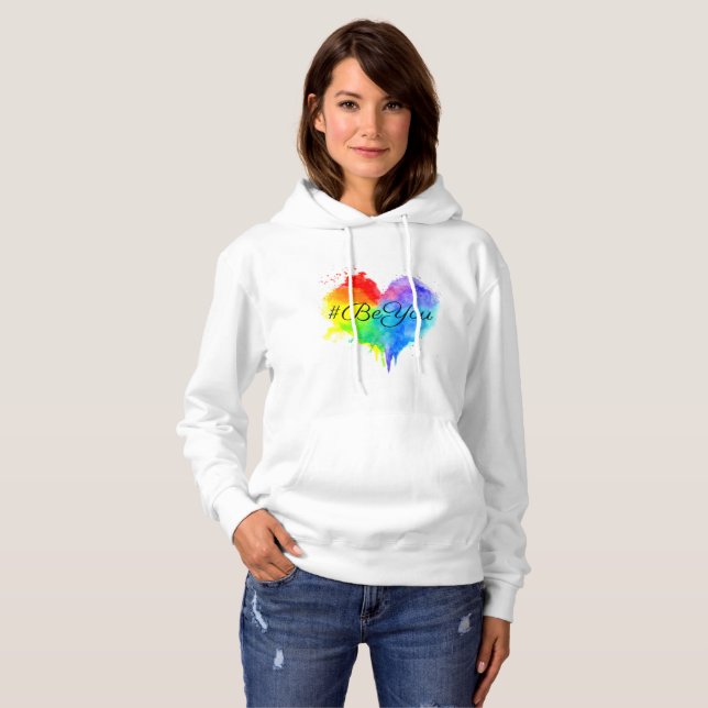 Camiseta #BeYou Hoodie (Frente Completa)