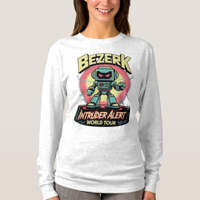 Camiseta Bezerk Intruder Alert World Tour Retro Arcade  (Frente)
