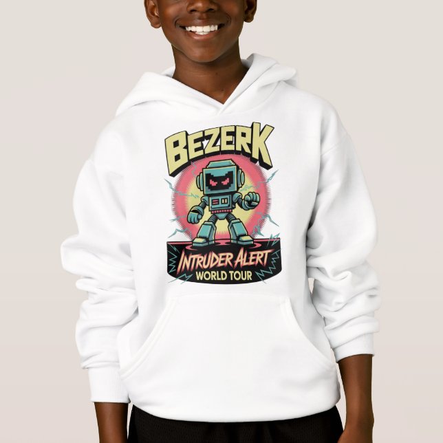 Camiseta Bezerk Intruder Alert World Tour Retro Arcade  (Frente)