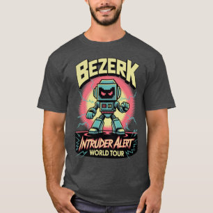Camiseta Bezerk Intruder Alert World Tour Retro Arcade