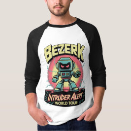 Camiseta Bezerk Intruder Alerta Tour Mundial Retro Arcade