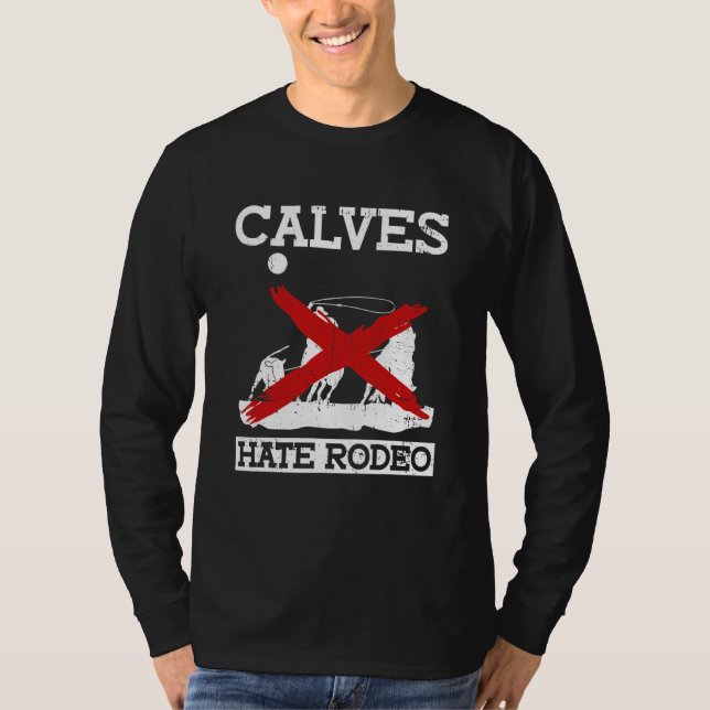 Camiseta Bezerros Odeiam Rodeio  Protesto Anti Rodeio Direi (Frente)