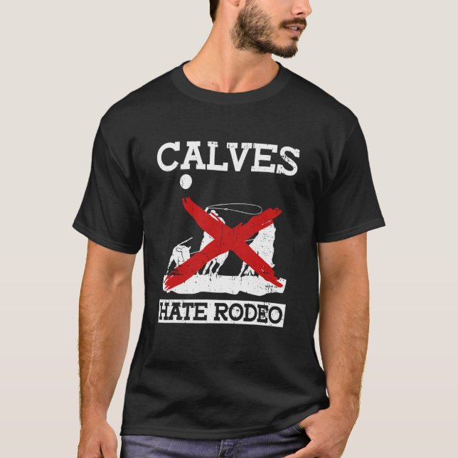 Camiseta Bezerros Odeiam Rodeio  Protesto Anti Rodeio Direi (Frente)