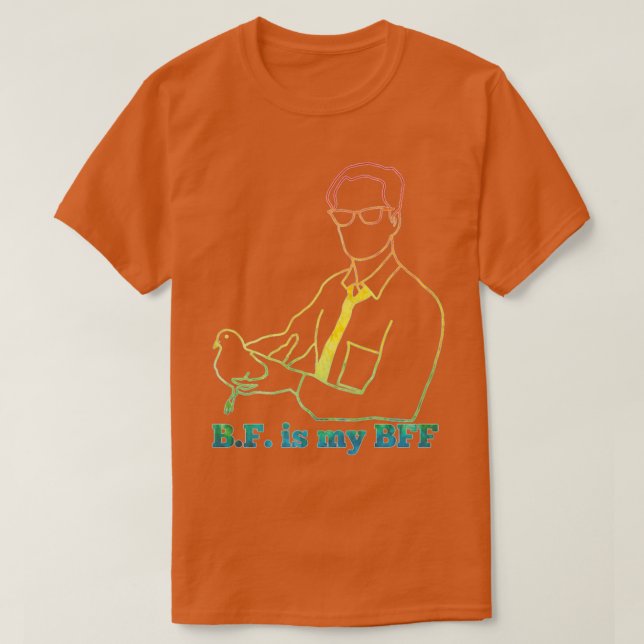 Camiseta BF Skinner é o meu arco-íris BFF (Frente do Design)