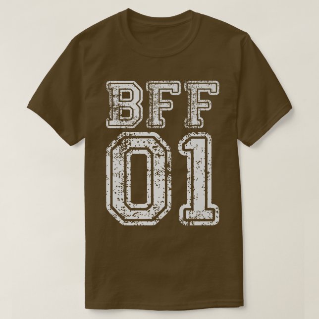 Camiseta BFF 01 Melhores Conexões de Correspondência de Ami (Frente do Design)