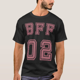 Camiseta BFF 02 Melhores Amigos para BFF para 2 Melhores Am