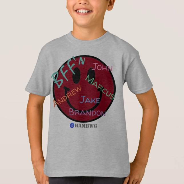 Camiseta BFF Red Emoji HAMbWG (Frente)