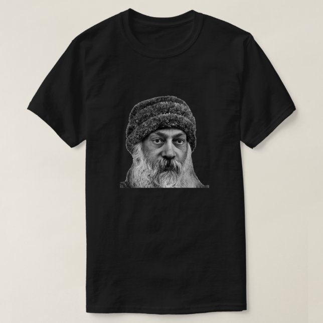 Camiseta Bhagwan Rajneesh Tri-blend (Frente do Design)