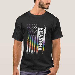 Camiseta Bhangra Estados Unidos aflita o arco-íris com band