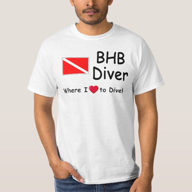 Camiseta BHB Diver - Onde eu amo mergulhar! (Frente)